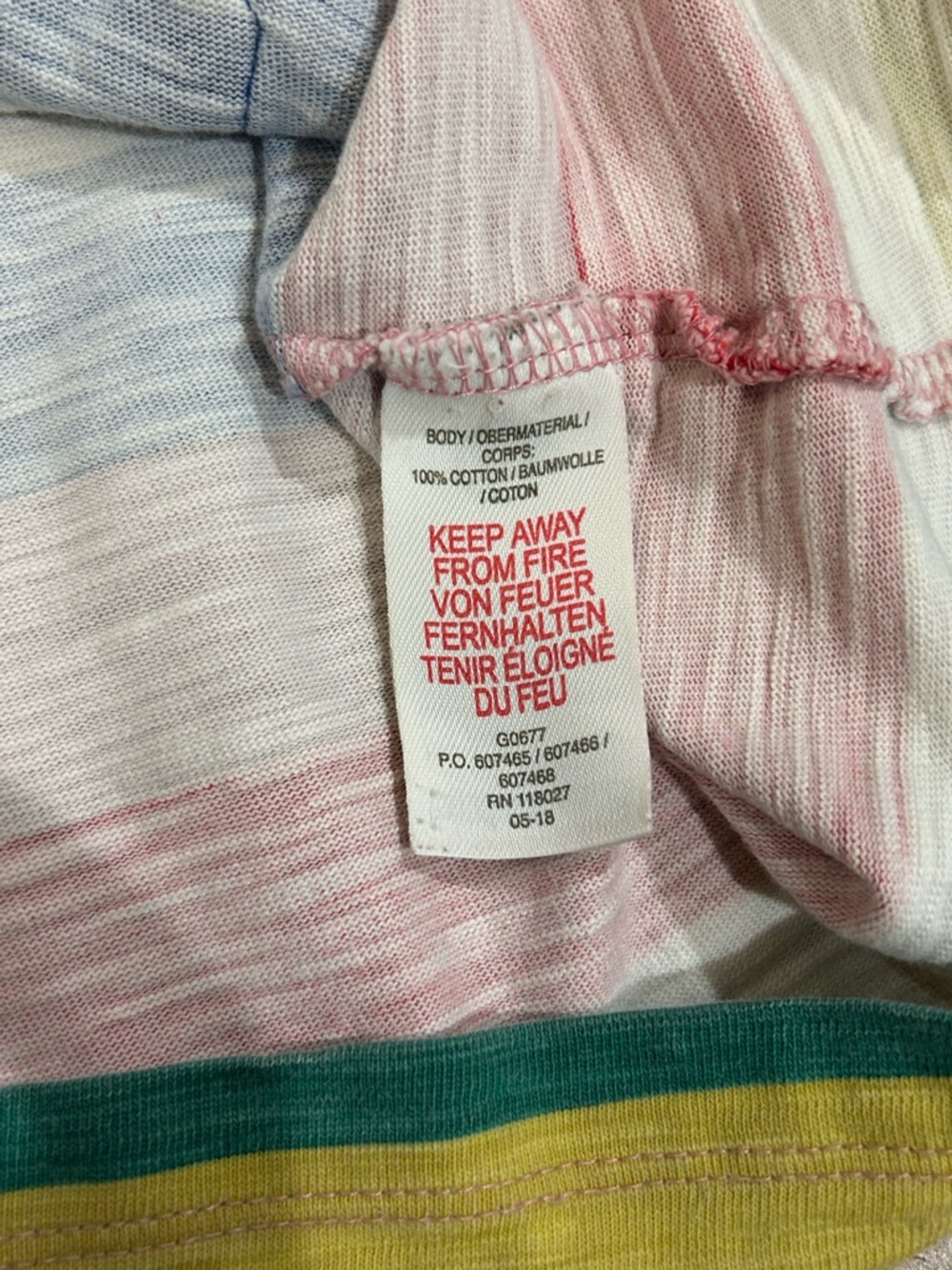Mini Boden Bold Striped Crewneck Dress with Blue Trim and Sleeves Kids Size 5-6Y - Picture 10 of 10
